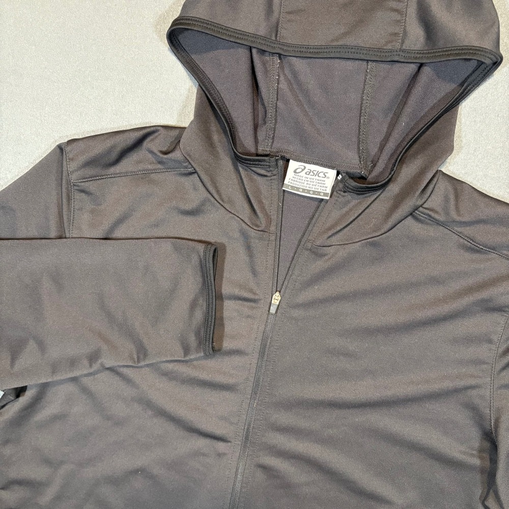 Asics Mens Full Zip Hoodie Athletic Activewear‎ Black Large Running/Training